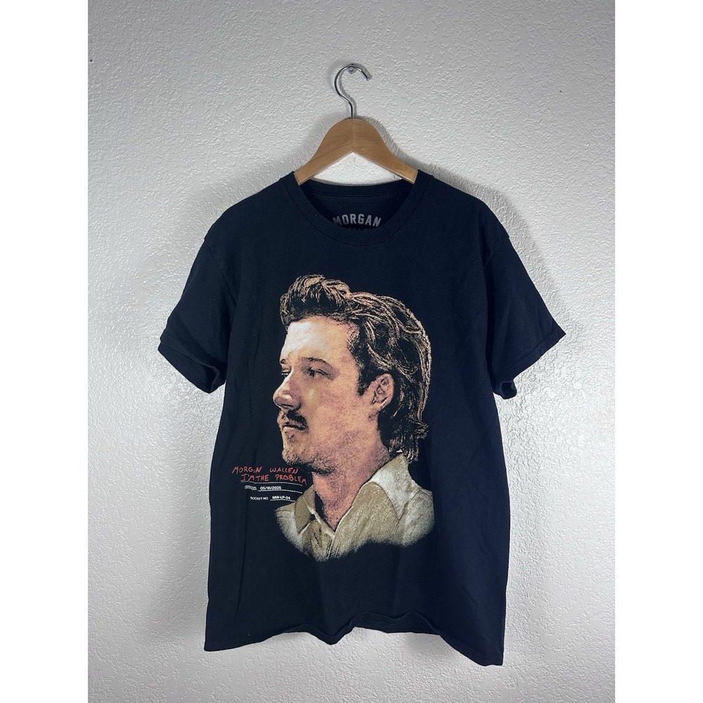 Morgan Wallen I'm the Problem Graphic Band T-Shirt Black Men's Size Large